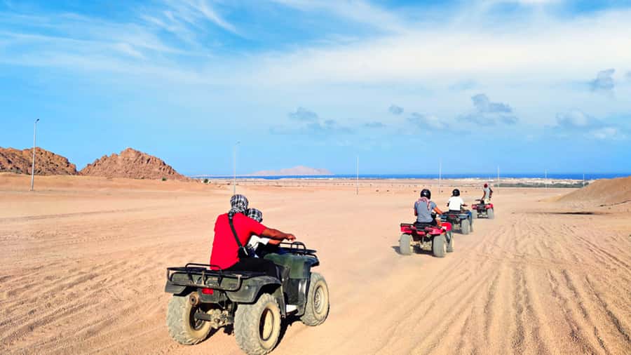 Sharm El Sheikh: Quad Biking trip with Authentic Bedouin Tea - The Echo Temple stop and its pauses