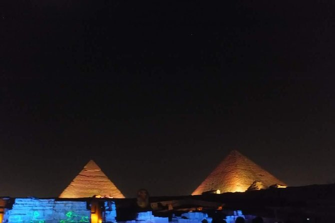 Sound and Light show Giza pyramids with private pick up - Who will enjoy this evening most