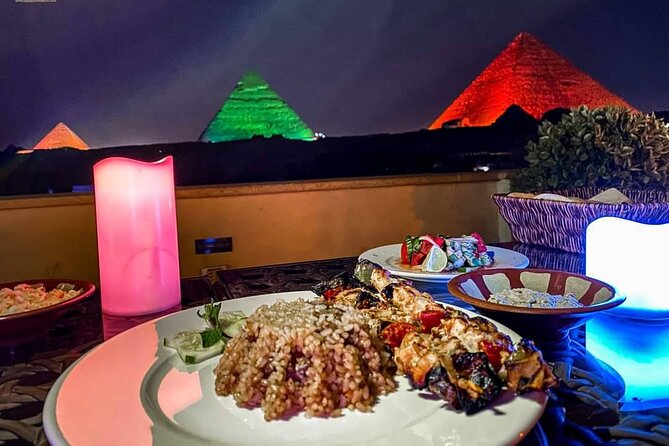 Sound and light show with Dinner with Pyramids view Roof Top Restaurant - Key points to know before booking