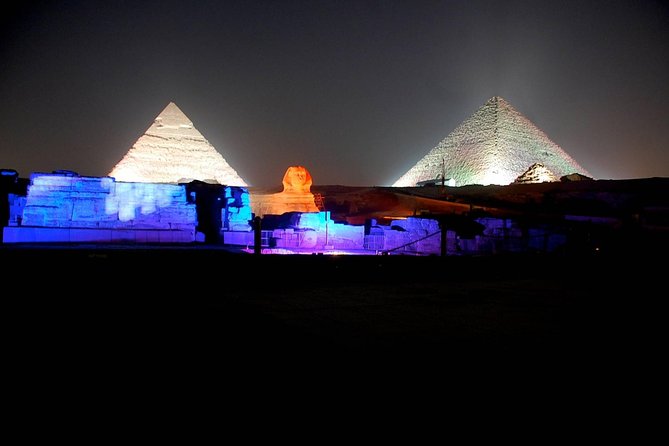 Sound and light show with Dinner with Pyramids view Roof Top Restaurant - What the pyramid lights are worth to you