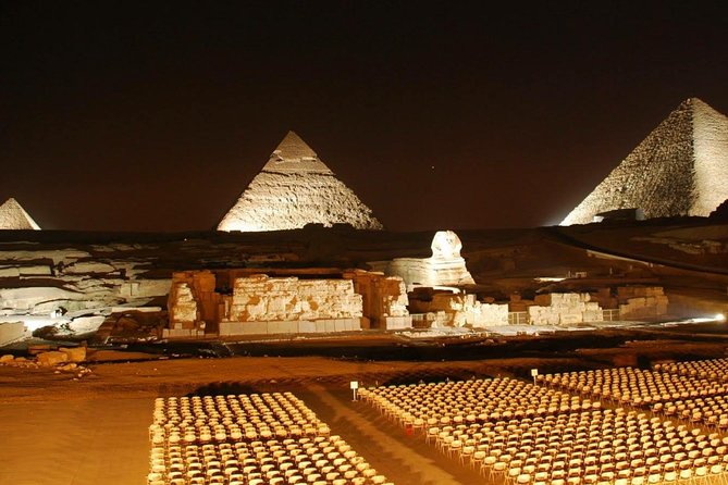 Sound and light show with Dinner with Pyramids view Roof Top Restaurant - Dinner on the pyramid-view rooftop