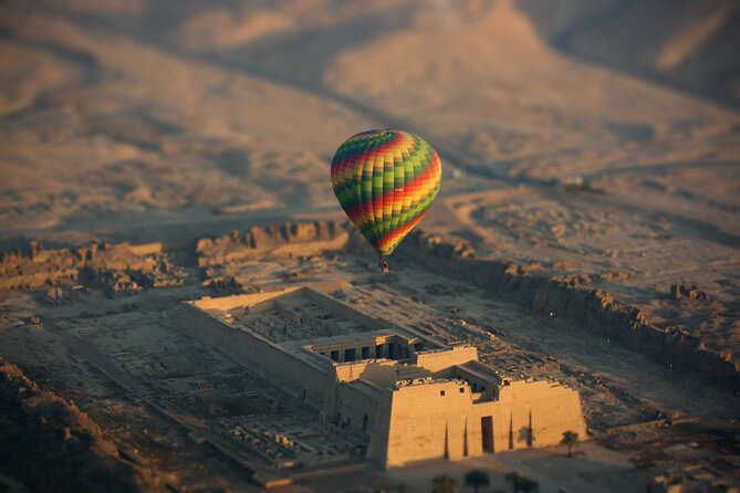 Sunrise Ballooning Luxor with Transfers Included - Hatshepsut Temple from the basket