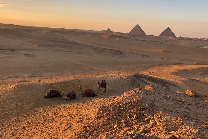 sunset at Giza pyramids by camels - Why the Private Format Matters