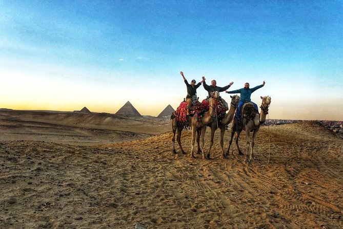 sunset at Giza pyramids by camels - Is $90 Per Person Good Value?