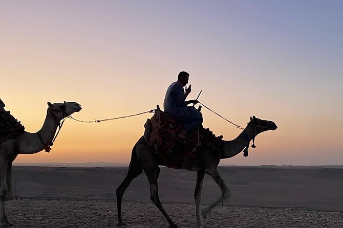 sunset at Giza pyramids by camels - Who Should Book This Outing