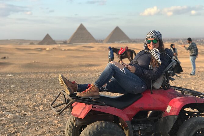 Top Private All Inc-Pyramids,Camel,Quad Bike,Inside Pyramid&Lunch - One hour on a quad bike in the desert