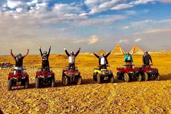 Top rated ATV quad bike at the Desert of Giza Pyramids - What the $18.20 price really covers