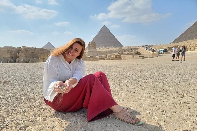 Tour to great pyramids of Giza, Sphinx & shopping tour with lunch - The panorama view is worth protecting