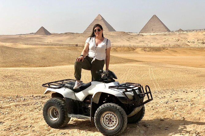 VIP Private GizaPyramids,Sphinx,Camel,QuadBike&Inside 3rd Pyramid - The three pyramids, from Khufu to Menkaure