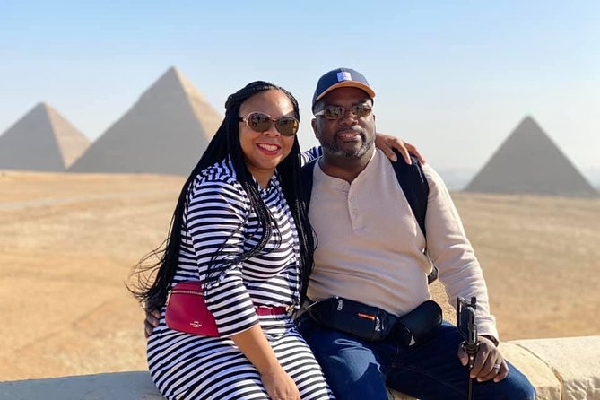 VIP tour to Giza pyramids, Sphinx, Camel ride, lunch, GEM museum - Khafre’s Valley Temple and the Great Sphinx