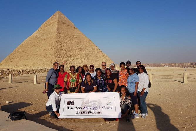 VIP tour to Giza pyramids, Sphinx, Camel ride, lunch, GEM museum - The Grand Egyptian Museum in two hours